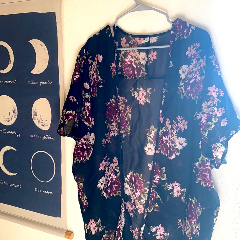 Floral print Kimono